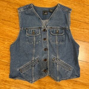 Vintage Liz Sport sleeveless denim vest